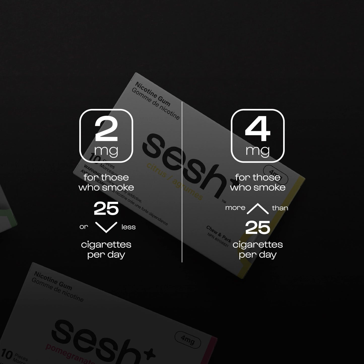Sesh+ Nicotine Gum Citrus