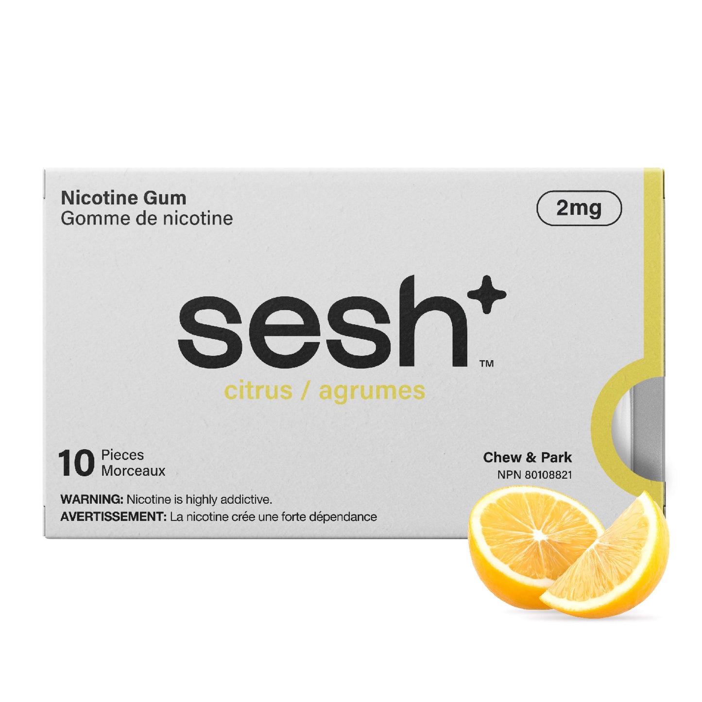 Sesh+ Nicotine Gum Citrus