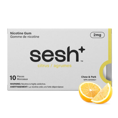 Sesh+ Nicotine Gum Citrus