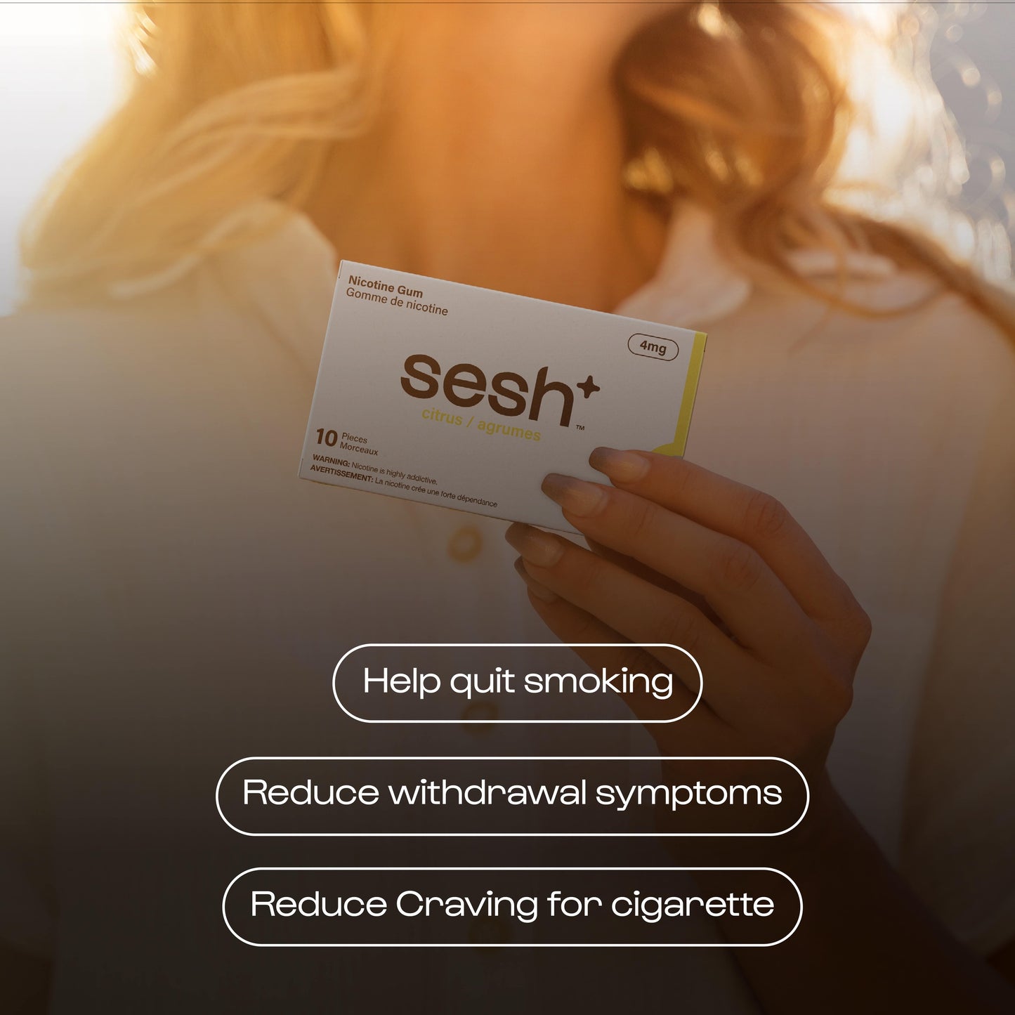 Sesh+ Nicotine Gum Citrus