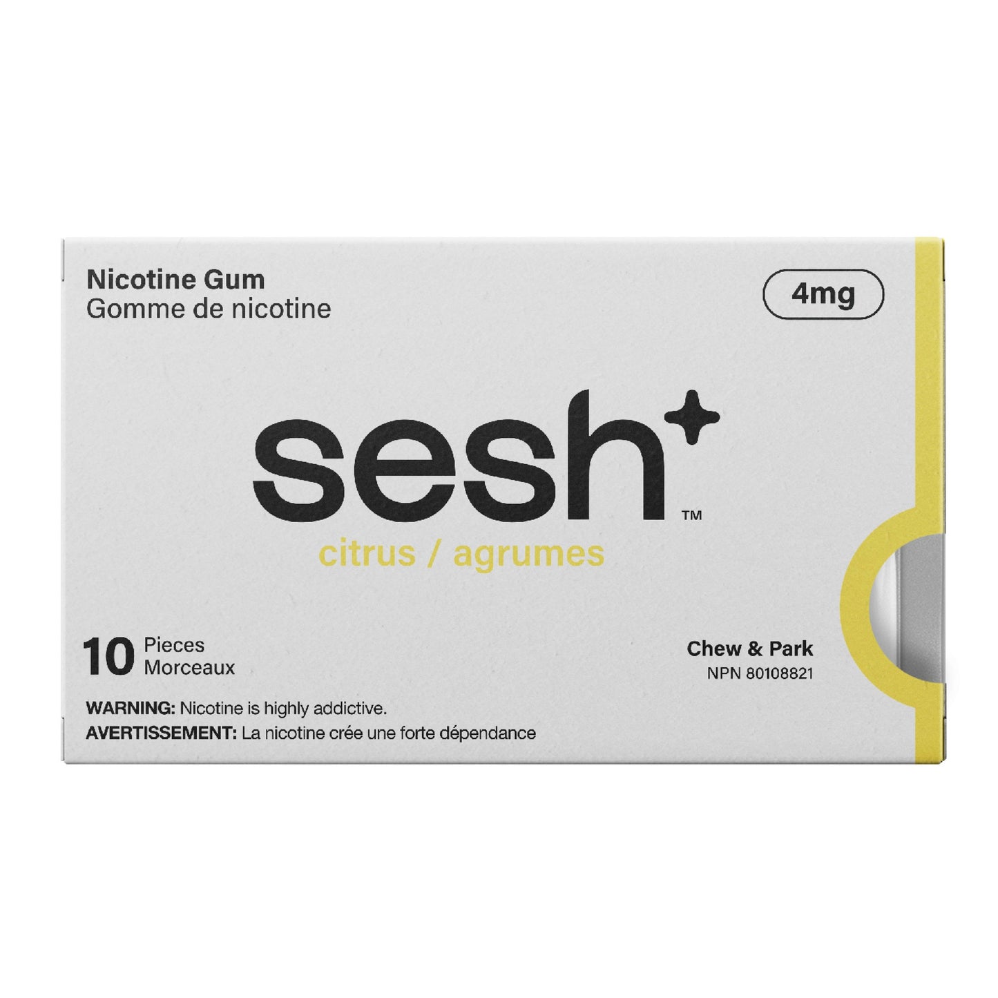 Sesh+ Nicotine Gum Citrus