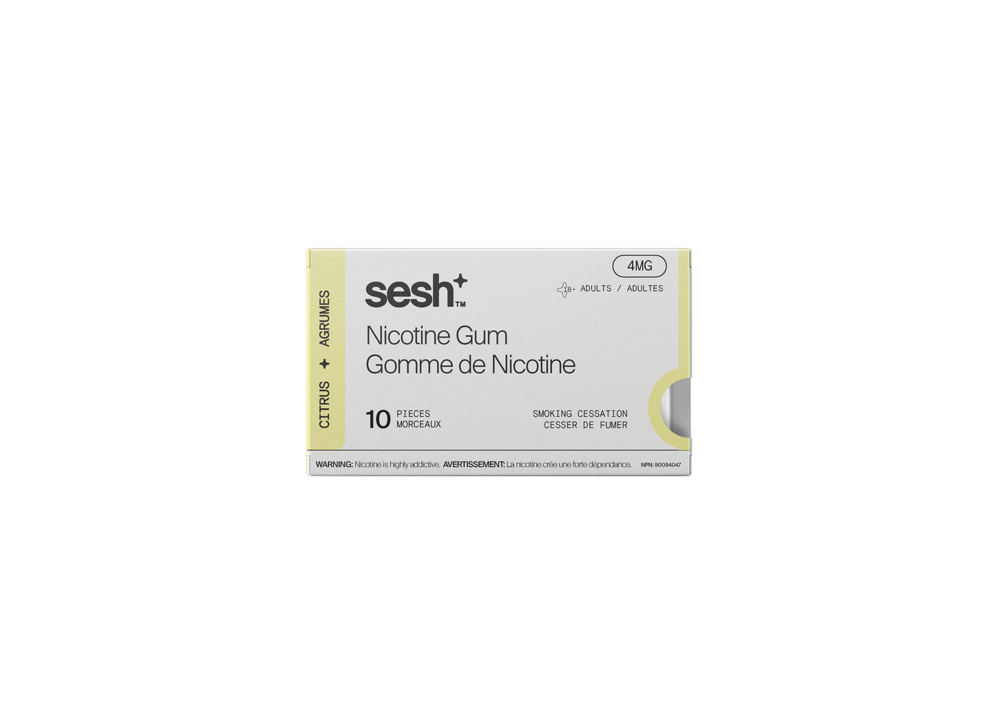 Sesh+ Nicotine Gum Citrus