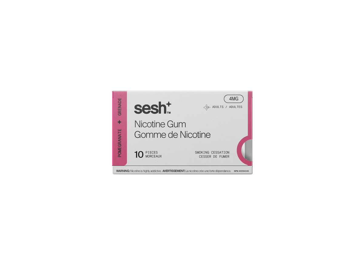 Sesh+ Nicotine Gum Pomegranate