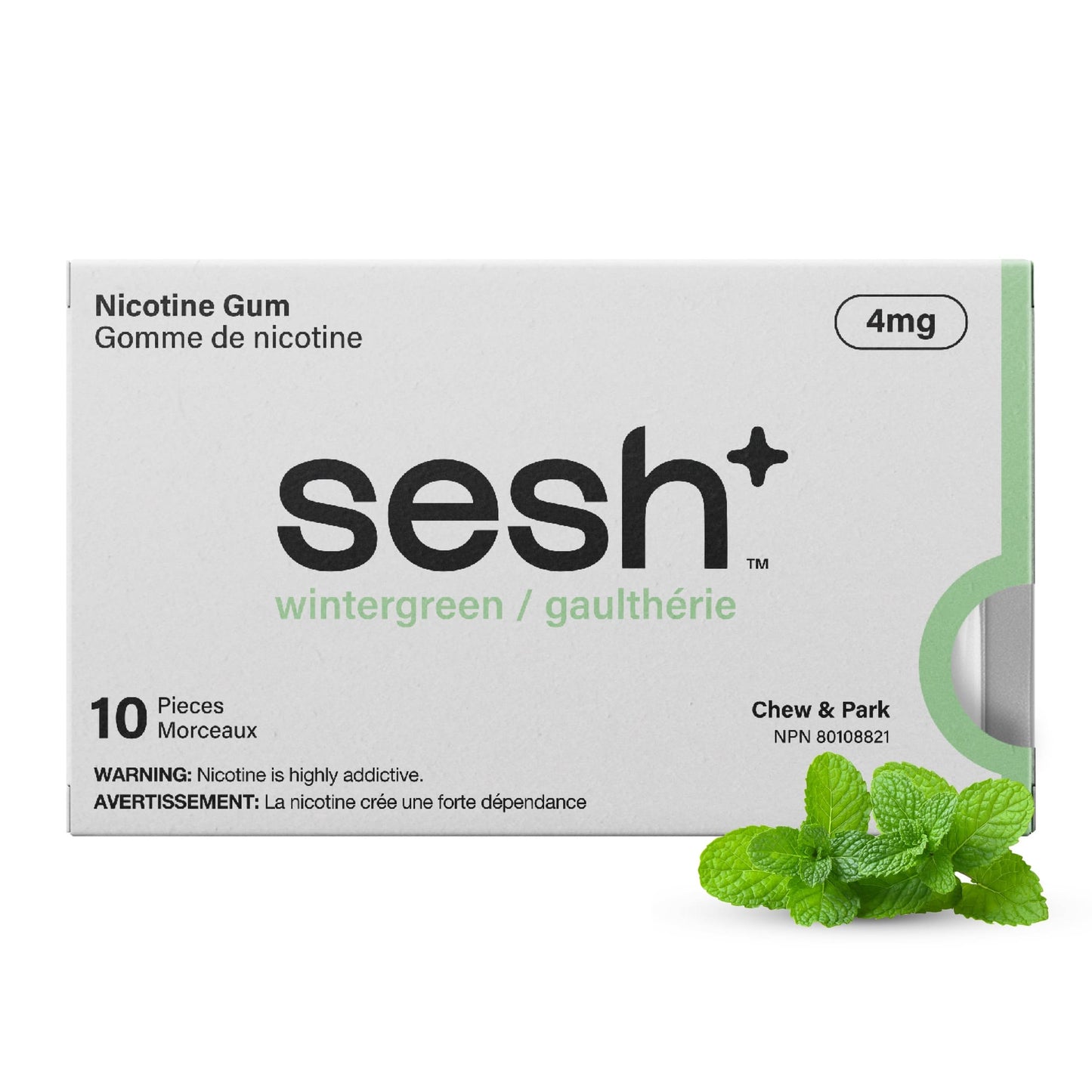 Sesh+ Nicotine Gum Wintergreen