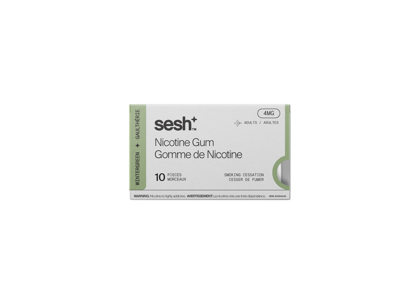 Sesh+ Nicotine Gum Wintergreen