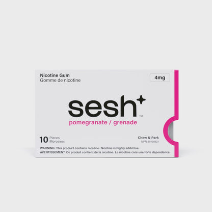 Sesh+ Nicotine Gum Pomegranate
